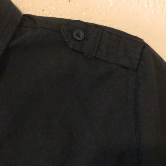 Sovereign Code big boys medium size 10-12 solid black button down shirt - Picture 4 of 11